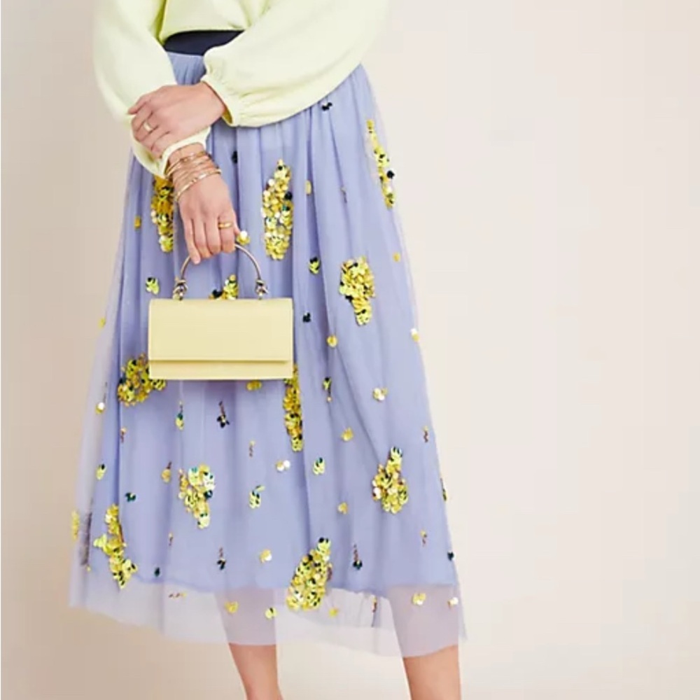 NWT Anthropologie x Delpozo Embellished Skirt